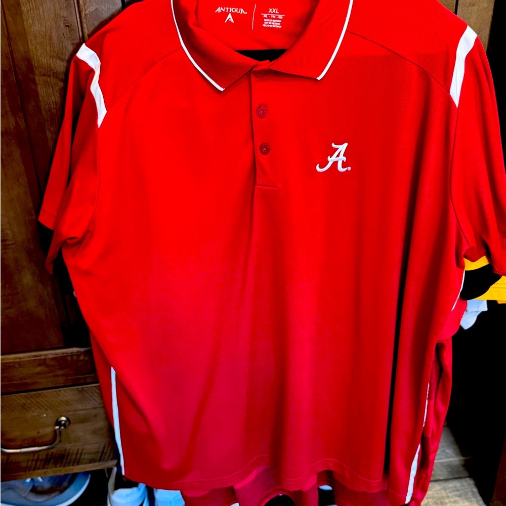Men’s Antigua brand Alabama polos. 2XL